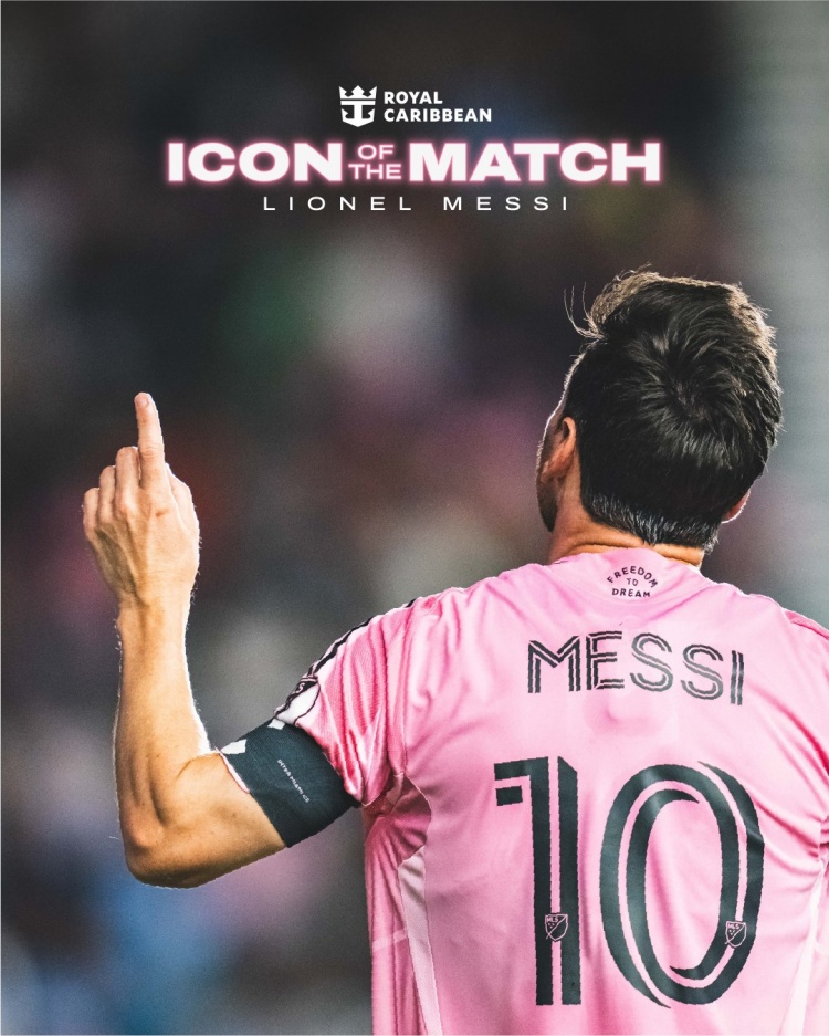 传射建功！梅西当选迈阿密国际vs洛杉矶银河最佳球员